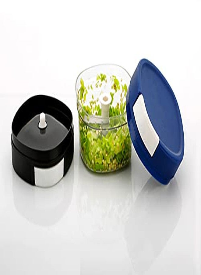 RILION Premium Plastic Vegetable Chopper 600 ml Multicolor - Image 2